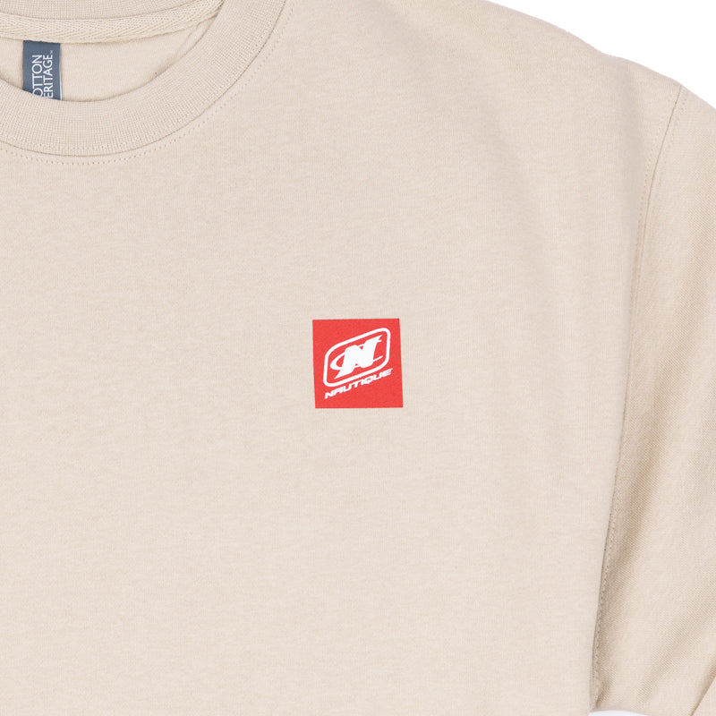 Flag Crewneck Sweatshirt - Bone