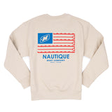 Flag Crewneck Sweatshirt - Bone