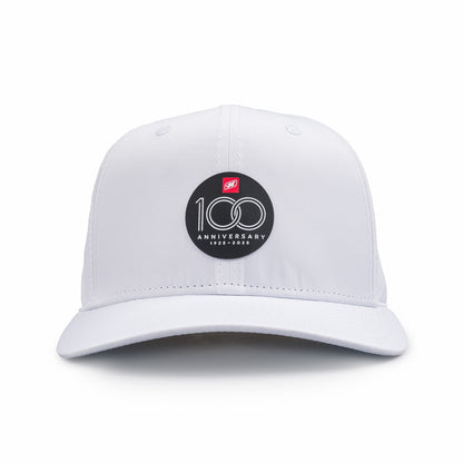 100th Anniversary Nylon Performance Cap - White - CLEARANCE