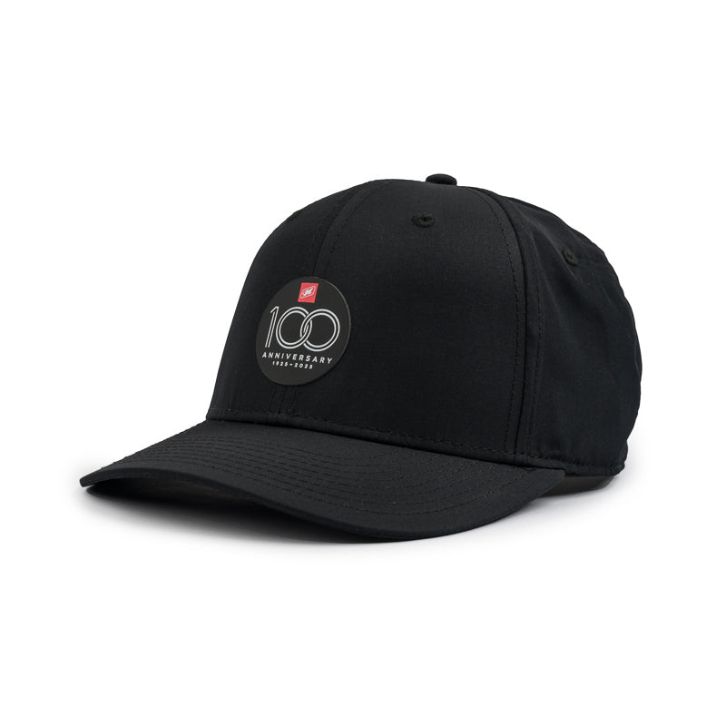 100th Anniversary Nylon Performance Cap - Black