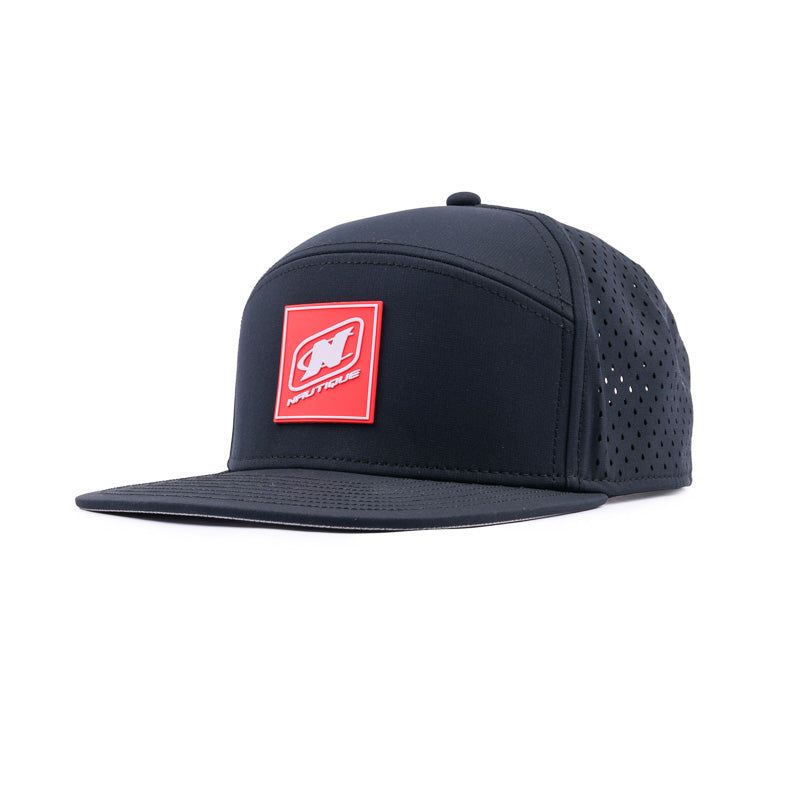 Melin Trenches Cap - Black (Red Patch)