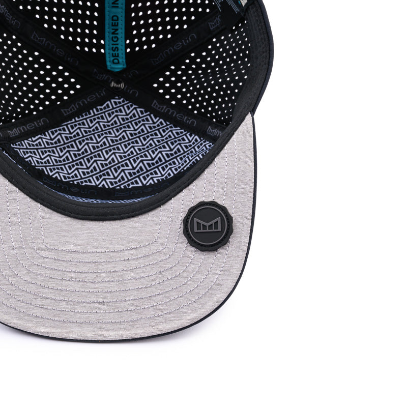 Melin Trenches Cap - Black (Red Patch)