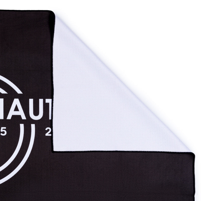 100th Anniversary Sublimated Beach Towel - Black